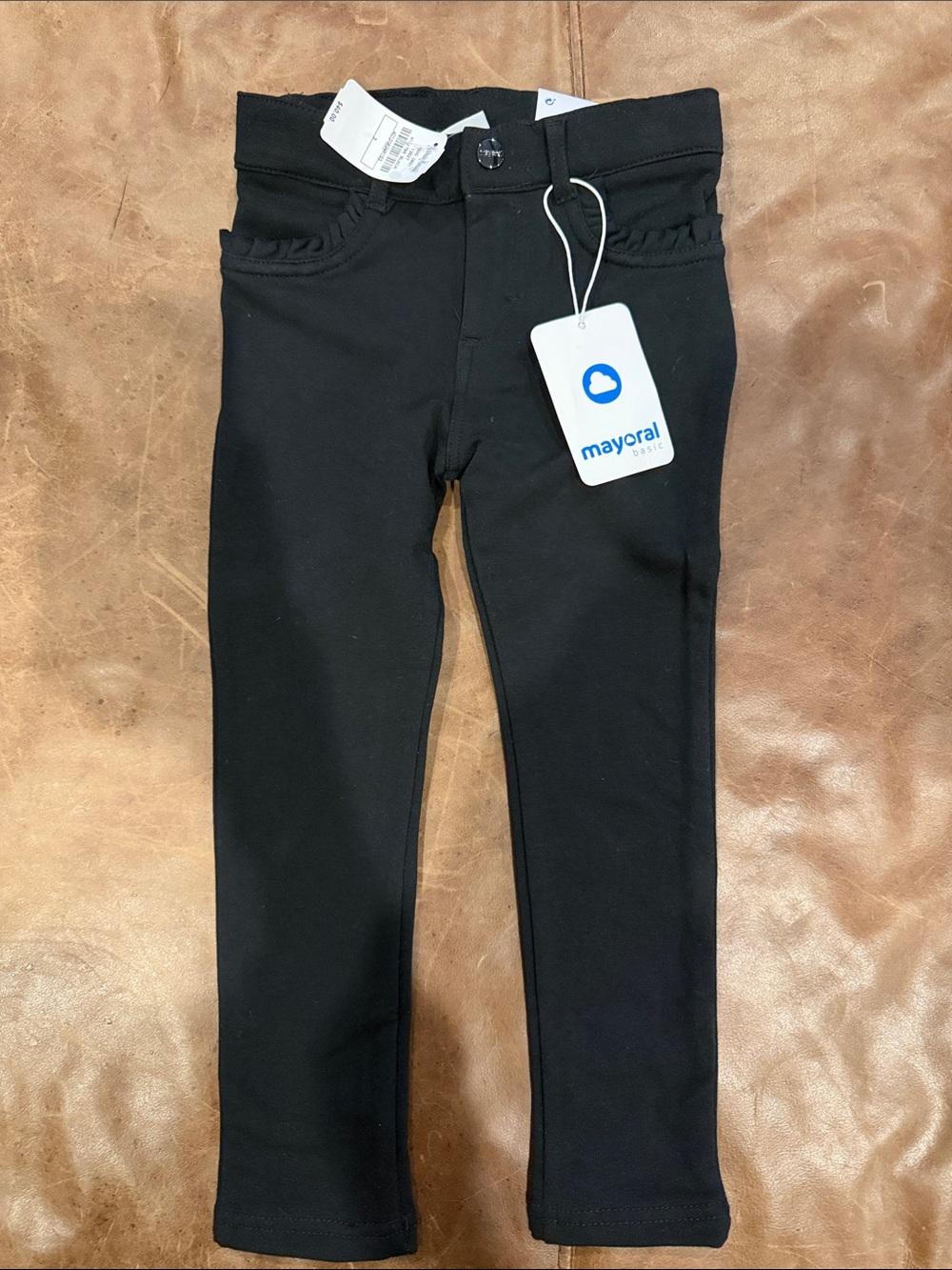 Mayoral Black Girls' Slim Stretch Jeggings